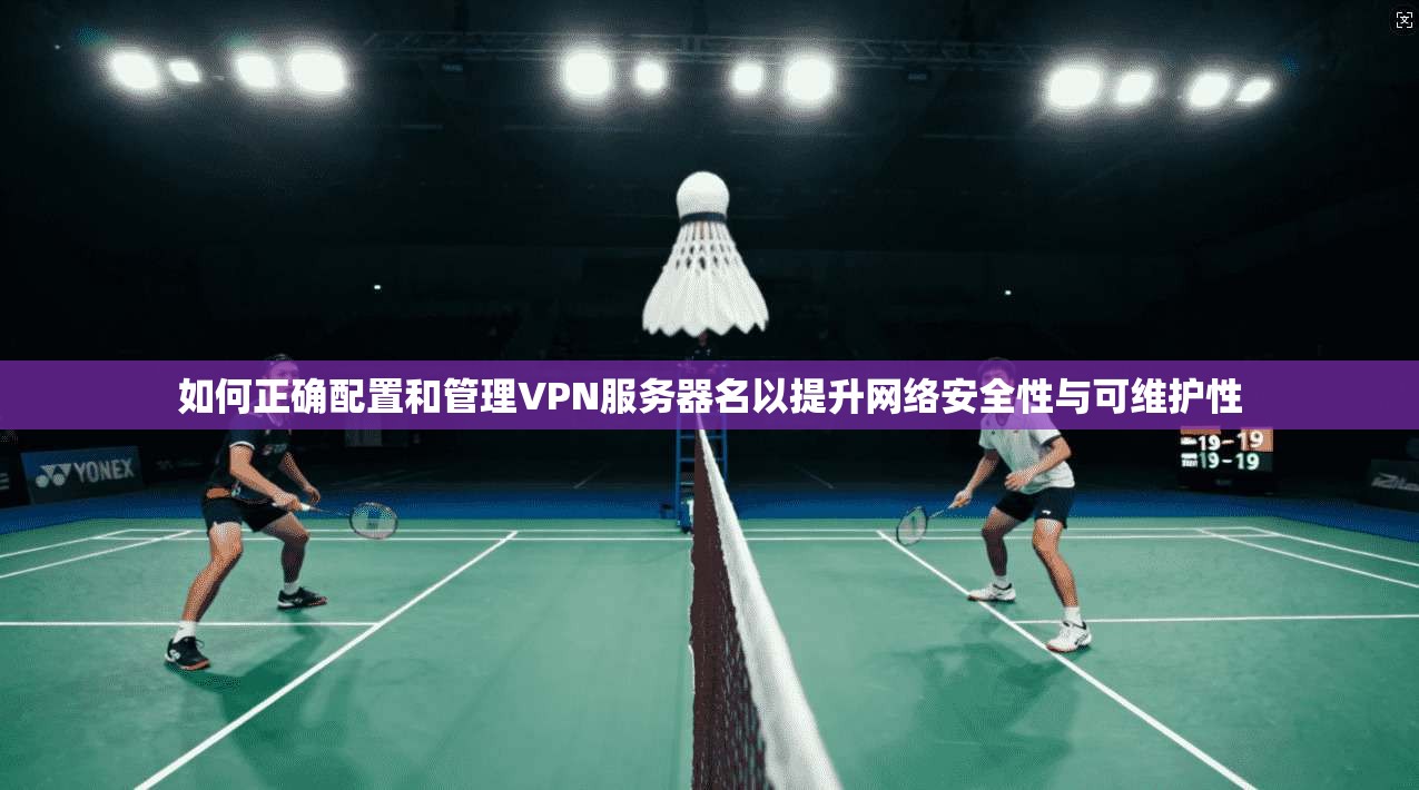 如何正确配置和管理VPN服务器名以提升网络安全性与可维护性