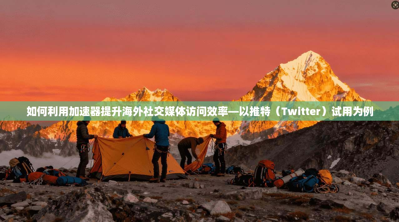如何利用加速器提升海外社交媒体访问效率—以推特（Twitter）试用为例