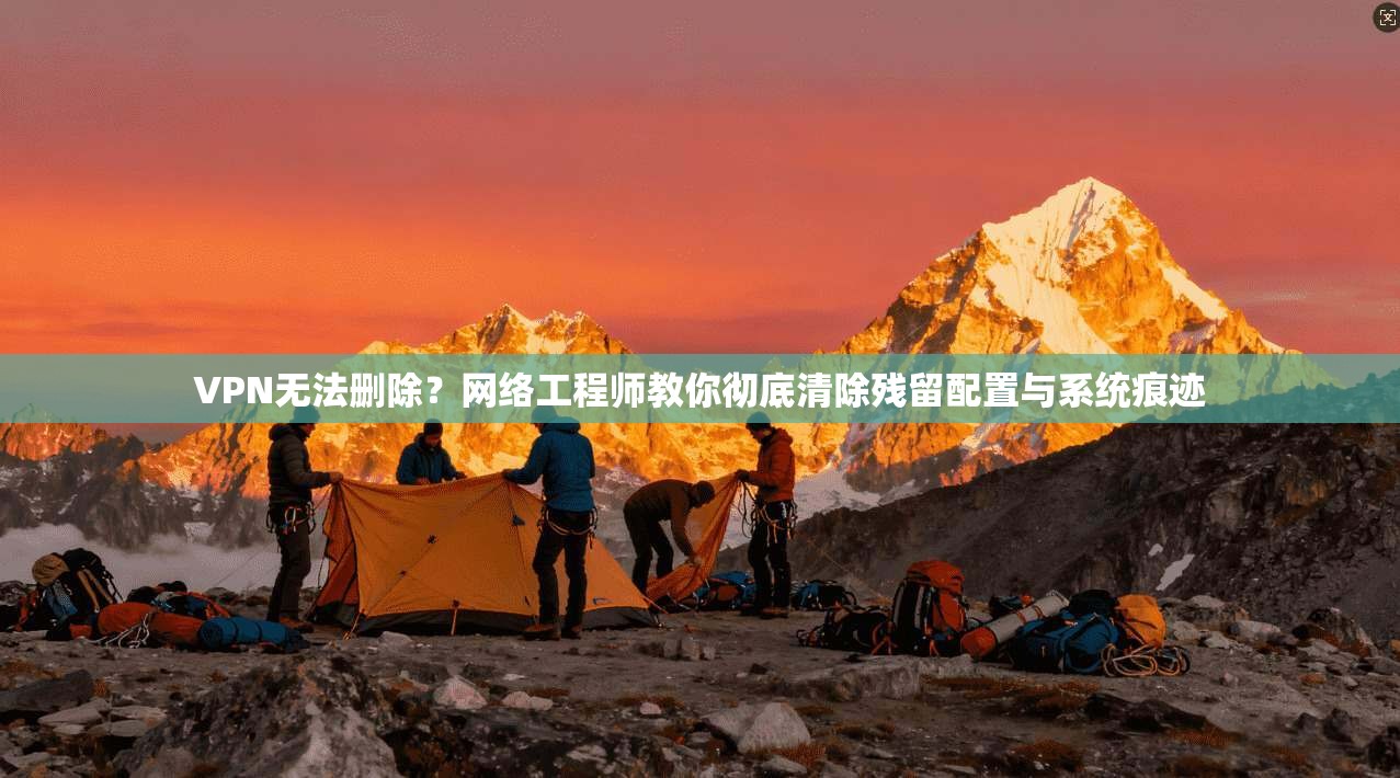 VPN无法删除？网络工程师教你彻底清除残留配置与系统痕迹