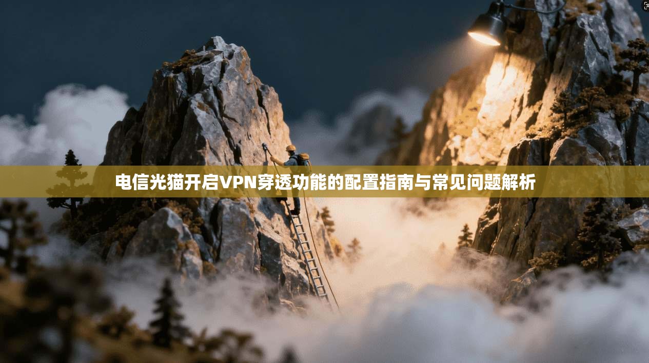 电信光猫开启VPN穿透功能的配置指南与常见问题解析