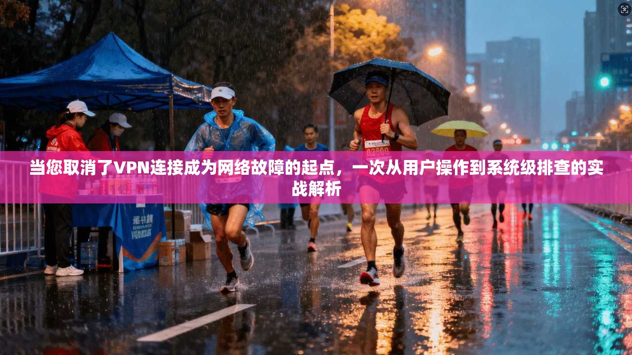 当您取消了VPN连接成为网络故障的起点，一次从用户操作到系统级排查的实战解析
