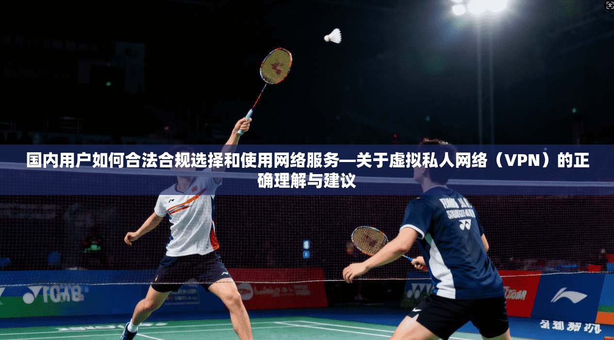 国内用户如何合法合规选择和使用网络服务—关于虚拟私人网络（VPN）的正确理解与建议
