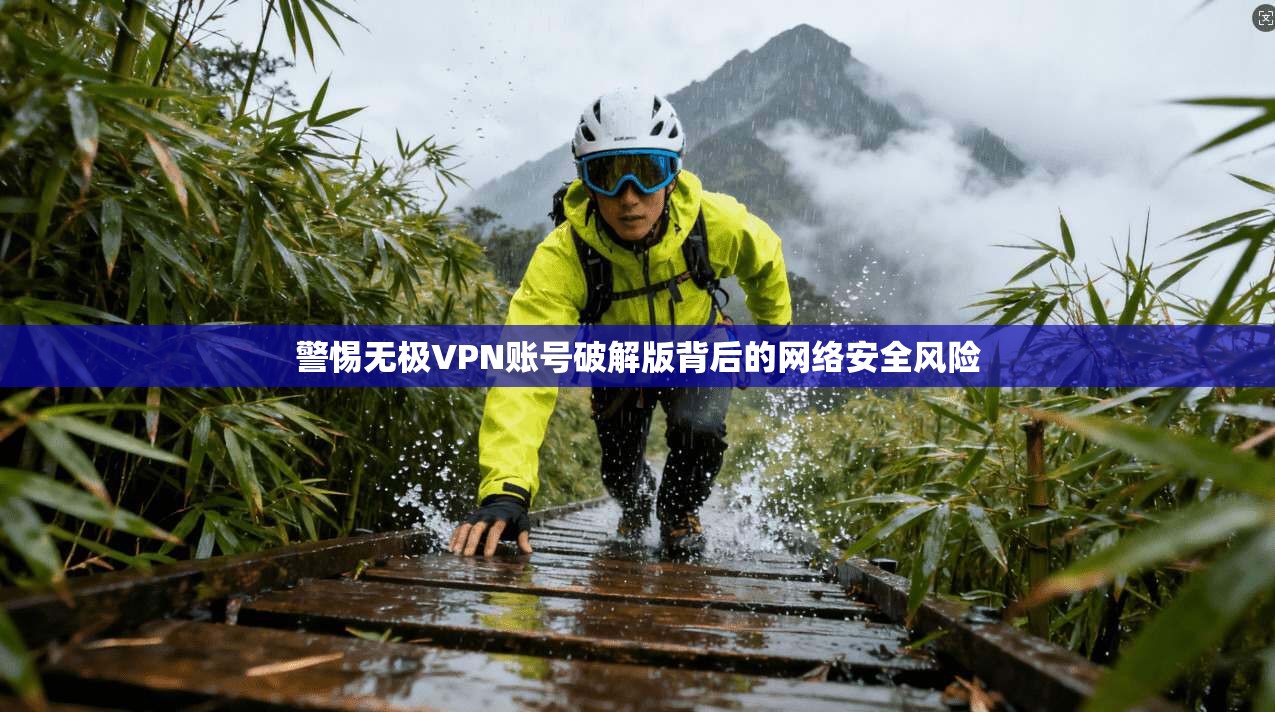 警惕无极VPN账号破解版背后的网络安全风险