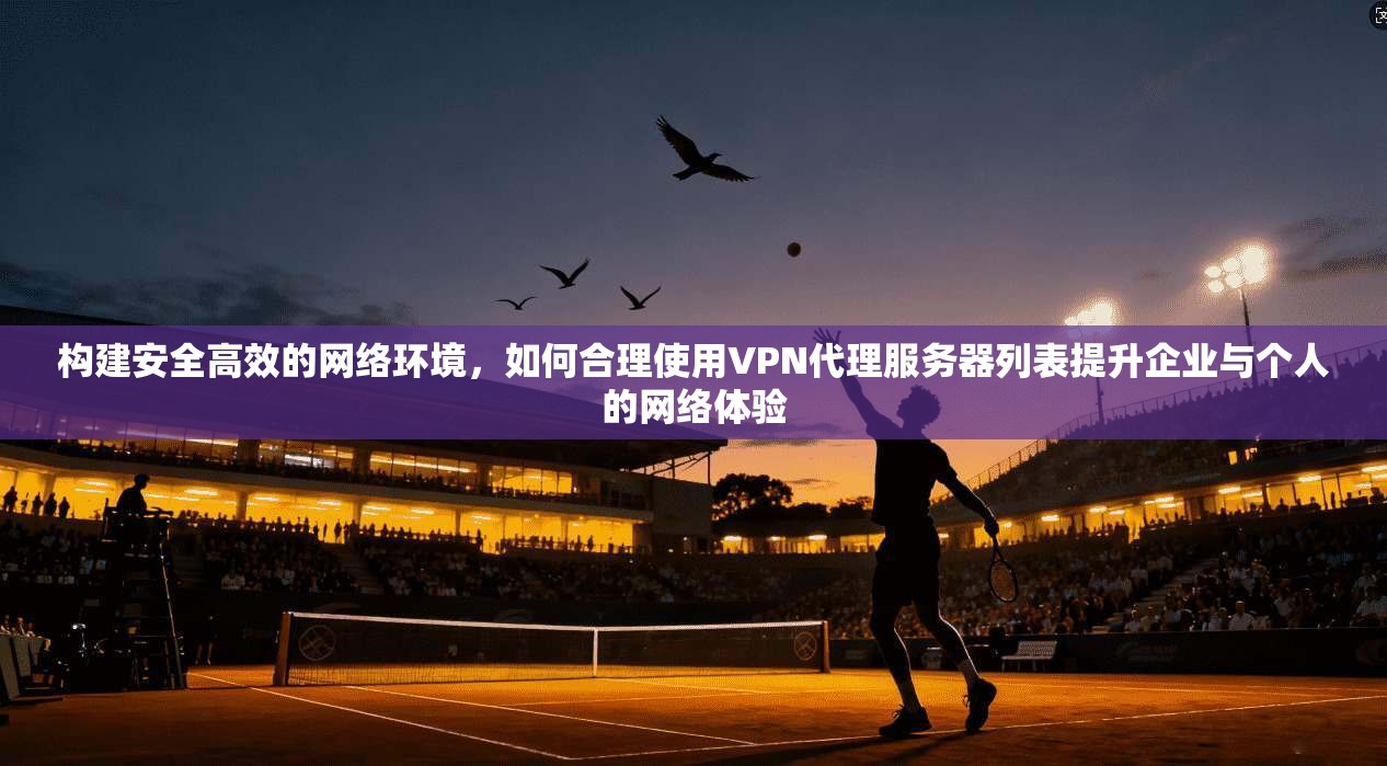 构建安全高效的网络环境，如何合理使用VPN代理服务器列表提升企业与个人的网络体验
